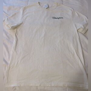 Champion Men's Off-White Short Sleeve Tee
